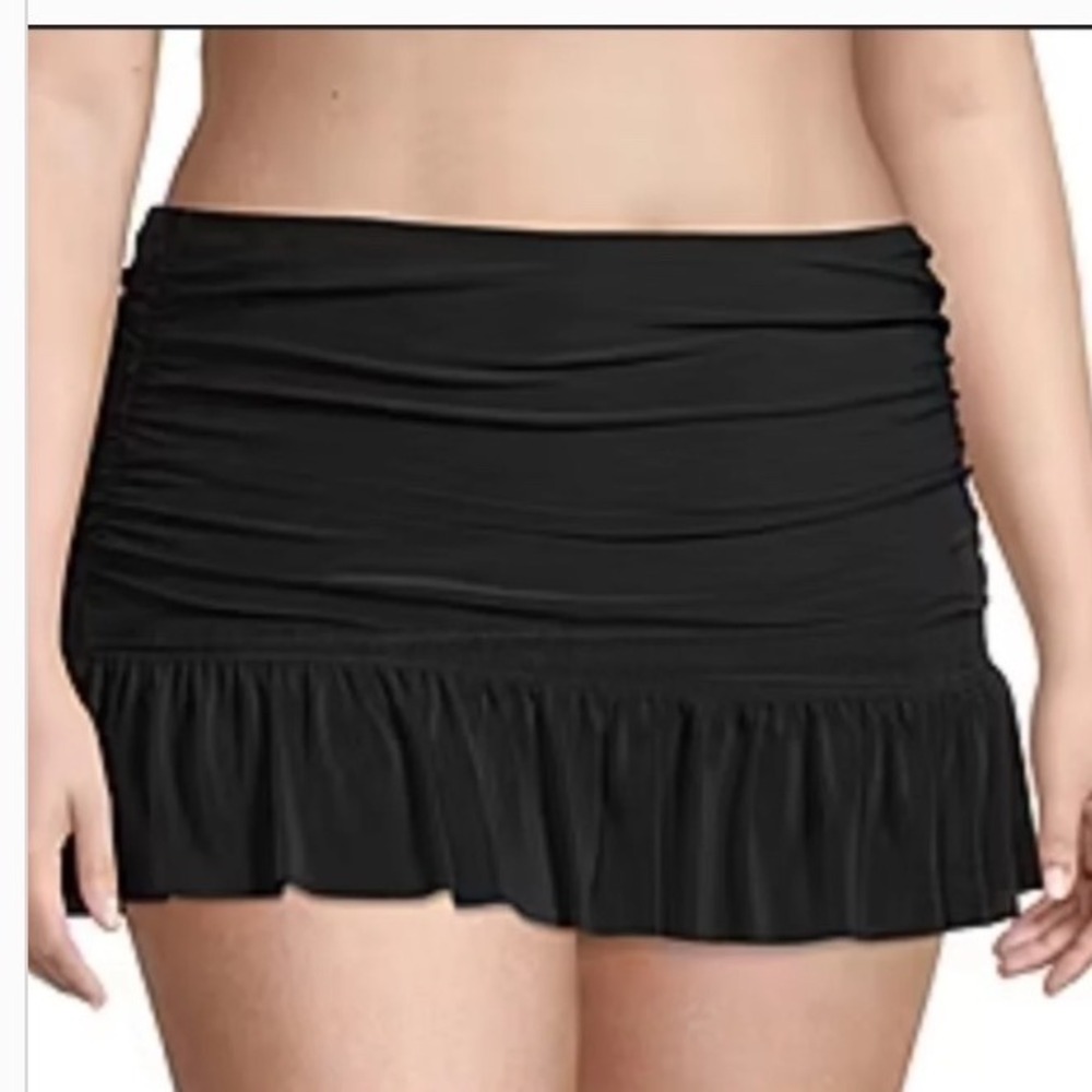 Sonnet‎ Shores Swim Skirt Women 22W Black New With Tags